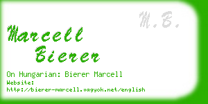 marcell bierer business card